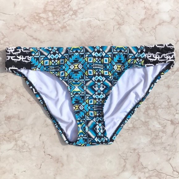 Blue Geometric Print Laundry by Shelli Segal Swim Bottoms - Picture 3 of 15